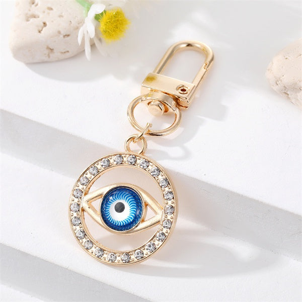 Golden Eye Evil Eye Keychain