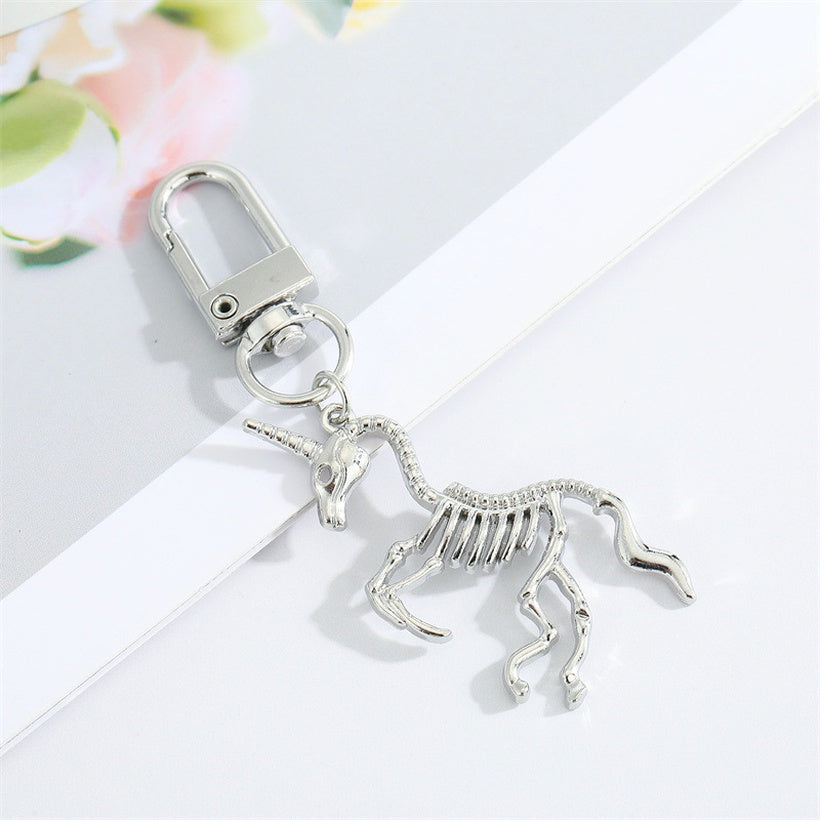 Unicorn Skeleton Animal Spirit Keychain