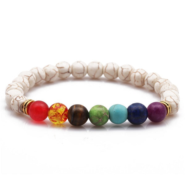 White Sediment Quartz Chakra Energy Balancing Bracelet