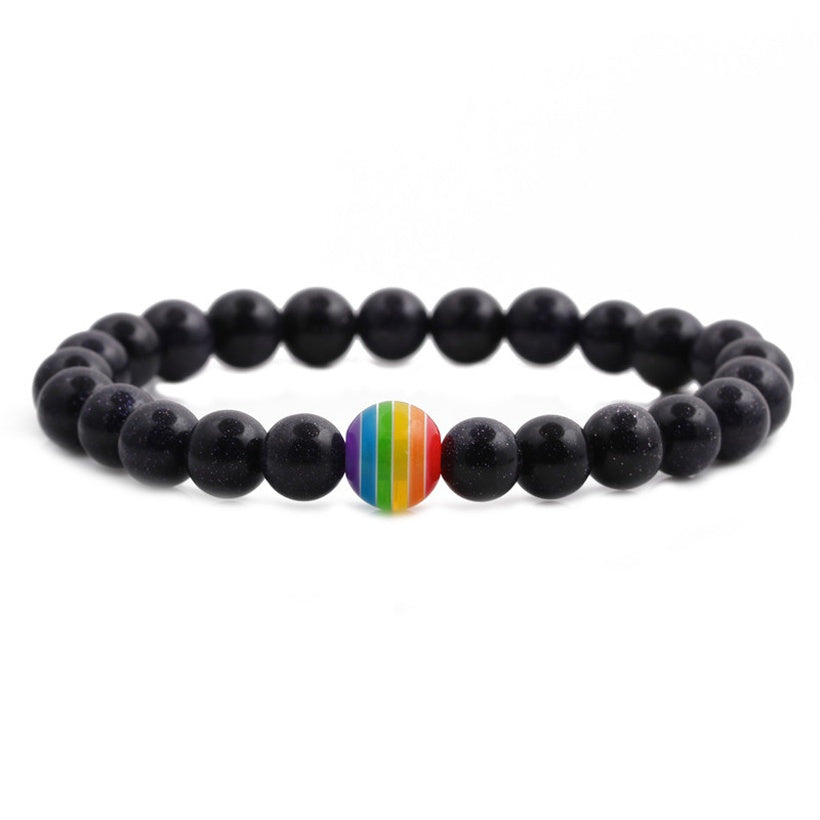 Minimalist Obsidian Chakra Balancing Bracelet