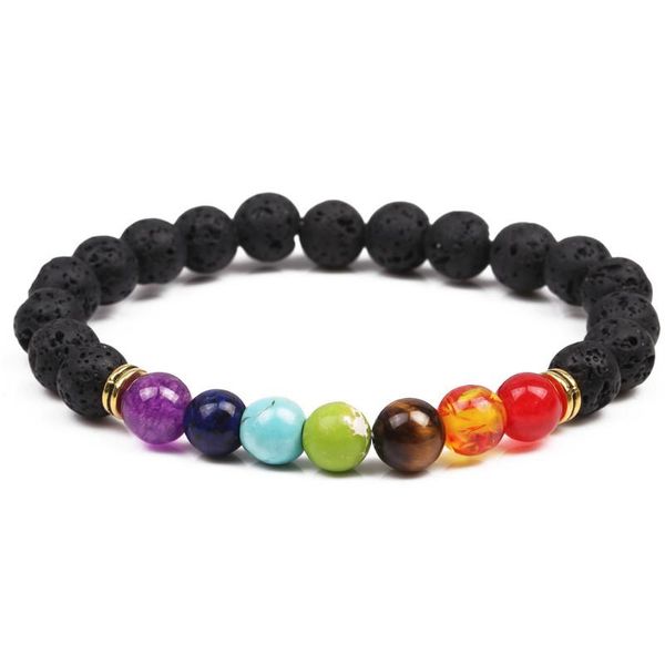 Volcanic Energy Balancing Chakra Bracelet.