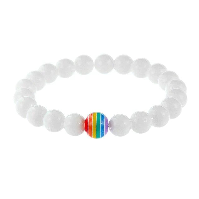 Minimalist White Quartz Chakra Balancing Bracelet